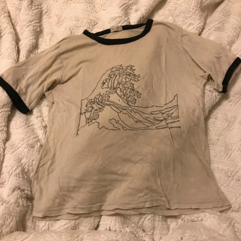 Wave print T-shirt